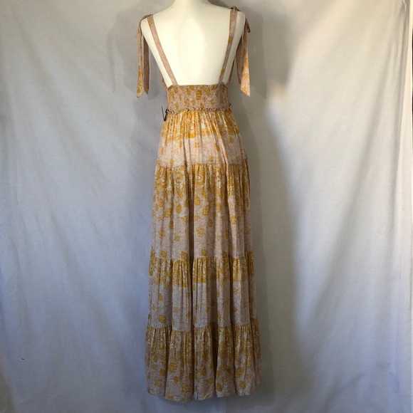 NWT- Free People - Let's Smock About It Maxi Dress - Picture 5 of 12